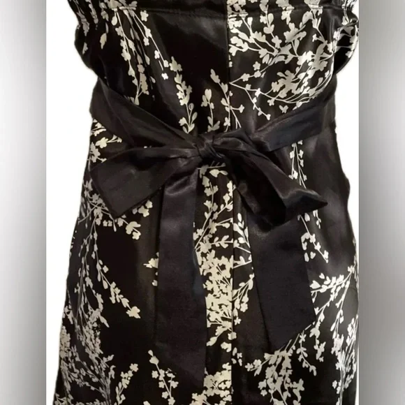 Speechless | Tulle Lined Black & White Floral Adjustable Straps Dress Size 9 - Picture 8 of 12